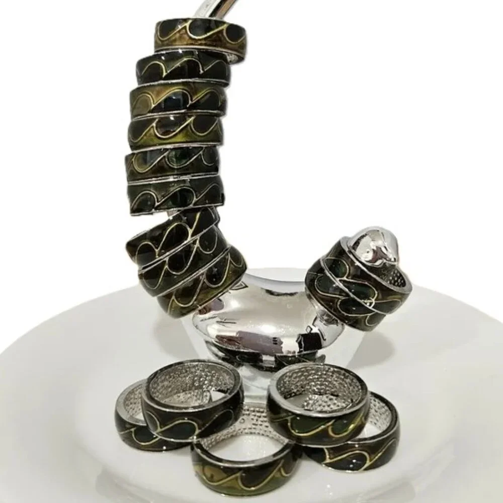 16 RINGS new reseller bundle waves green brown vintage